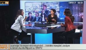 BFM Politique: L'interview d'Aurélie Filippetti par Anna Cabana du Point - 12/01 3/6