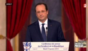 Hollande : "Chacun peut traverser des épreuves. C'est notre cas."