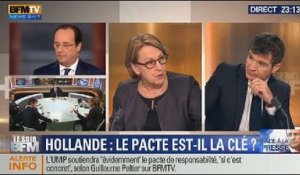 Le Soir BFM: Conférence de presse de François Hollande - 14/01 2/3