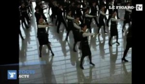 Flashmob à l'aéroport de Shanghai