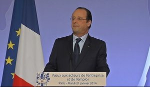 Évènements : Voeux de François Hollande aux forces économiques