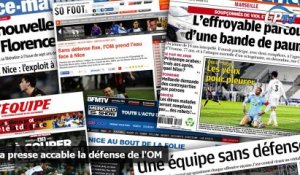 La presse accable la défense de l'OM