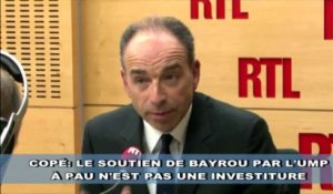 Copé soutient Bayrou à Pau mais pas de bon coeur