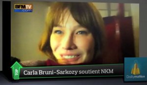 Top Média : Carla Bruni-Sarkozy soutient NKM