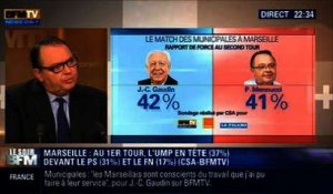 Le Soir BFM: Match des municipales à Marseille: Gaudin arrive en tête au premier tour - 29/01 1/4