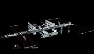 Timelapse de l'assemblage de la station spatiale ISS!