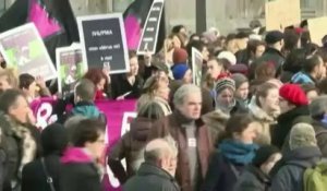 Plusieurs milliers de manifestants à Paris pour le droit à l'IVG en Espagne