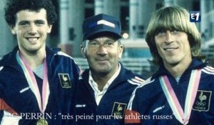 Jean-Claude Perrin : "très peiné pour les athlètes russes"
