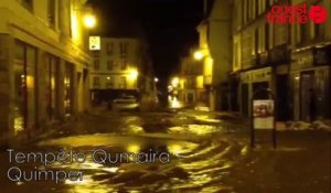 Tempête Qumaira à Quimper