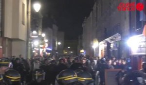 Rennes manif anti FN guerilla urbaine