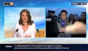 Un reporter de BFMTV chahuté par les taxis parisiens