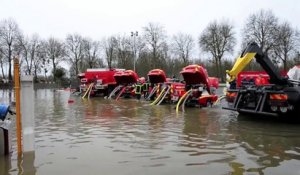 Inondations à Redon: la Vilaine continue de monter
