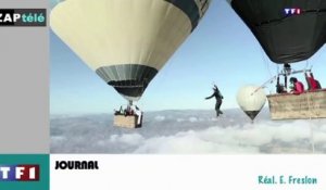 Zap télé: Un funambule entre deux montgolfières, Morano n'imagine pas Yves Calvi en robe