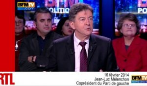 Jean-Luc Mélenchon dénonce le "hug" de Hollande à Carlos Diaz
