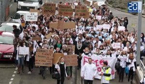 Les étudiants infirmiers manifestent à Lille