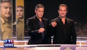 Clooney et Dujardin s'amusent au journal de 20H de TF1