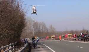 Accident sur A21 à hauteur de Douai - 09-03-14