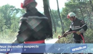 Deux incendies suspects dans la forêt à Chateauvallon (Ollioules)