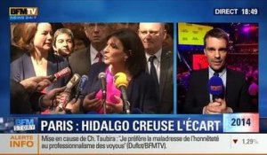 BFM Story: Élections municipales de 2014 à Paris: Anne Hidalgo creuse l'écart avec Nathalie Kosciusko-Morizet, selon un sondage CSA - 13/03