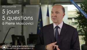"Toutes les entreprises vont bénéficier du CICE dès lors qu’elles ont des salariés"  5J5Q avec Pierre Moscovici, ep2