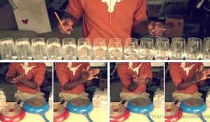 Pharrell Williams - HAPPY : la reprise de Dan Newbie avec des verres d'eau !