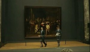Le soutien d'Obama à l'Ukraine devant un Rembrandt