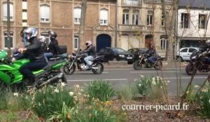 Manifestation de motards à Amiens