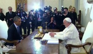 Vidéo : la rencontre de Barack Obama et du pape François