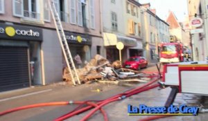 Gros incendie rue Vanoise Gray