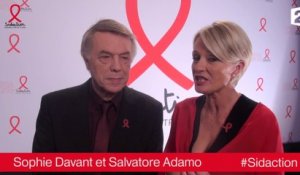 Sophie Davant et Salvatore Adamo - Sidaction 2014 - Protégez-vous