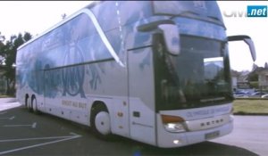 L'arrivée des Olympiens au stade Bonal