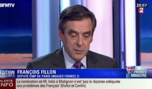 "Le choix du Premier ministre n'est pas très important", selon Fillon