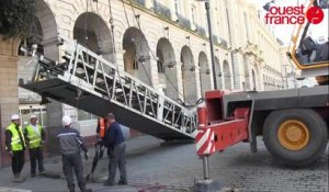 Rennes. l'escalator du métro République prend l'air