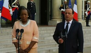 Déclaration conjointe du président de la République et de Mme Catherine SAMBA PANZA