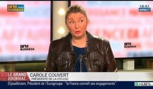 Carole Couvert, présidente de la CFE-CGC, dans Le Grand Journal - 01/04 4/4