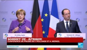 Sommet UE - Afrique : la chancelière allemande Angela Merkel en conférence de presse