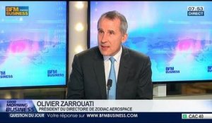 Zodiac Aerospace a inauguré un nouveau laboratoire travaillant sur l'avion électrique à Montreuil, Olivier Zarrouati, dans GMB – 03/04