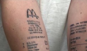 Après McDonald's, il se fait un second tatouage sur le bras