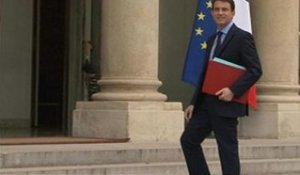 Premier Conseil des ministres: Manuel Valls est arrivé à l'Elysée - 04/04