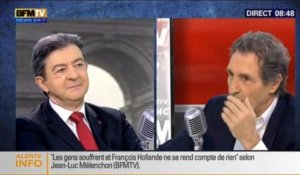Clash entre Jean-Jacques Bourdin et Jean-Luc Mélenchon au sujet du FN