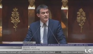 Manuel Valls : "Je vous demande, le coeur battant, de m'accorder votre confiance"