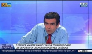 Discours de Manuel Valls: “Il a une approche assez entrepreneuriale, et c'est déjà positif”, Laurent Vronski et Olivier Mathiot, dans GMB – 09/04
