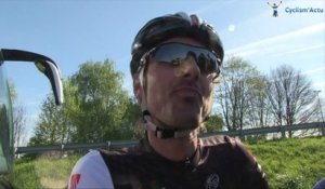 Fabian Cancellara lors des reconnaissances de Paris Roubaix 2014