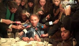 Michel Houellebecq à la fête chez Drouant