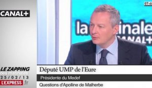 Réforme scolaire : "Peillon est un récidiviste de la gaffe" selon Bruno Le Maire