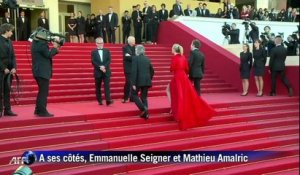 Roman Polanski sur les marches à Cannes