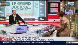 Elisabeth Ducottet et Etienne Mercier, dans Le Grand Journal - 15/04 3/4