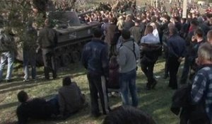 Des chars ukrainiens capturés dans l’Est - 17/04