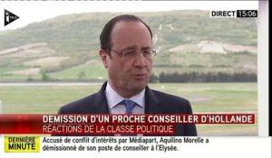 François Hollande commente la démission d'Aquilino Morelle : "la seule décision qui convienne"