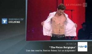 Zapping TV : le striptease sexy d'un coach de "The Voice" en Belgique